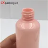 50 pcs Free Shipping 10ml 30ml 50ml 100 ml Pink Plastic Spray Bottles White Sprayer Perfume Cosmetic Containers Bank