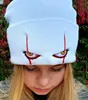 Kinderen Winter Zachte Outdoor Beanie Hoed Clown Cap Cool Scary Eyes Breide Hood voor Kinderen Volwassen Fancy Dress Props