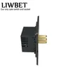 Chave dimmer preto de cor e botão de metal colorido dourado e pode funcionar com a lâmpada LED T200605