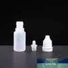 Lege 10 ml plastic druppelaarflessen voor vloeibare olie dispenser fles Zachte opslagcontainer 10pcs / lot