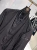 Herrjackor Designer Spring New Designer Jacket Size M-3XL H￶gkvalitativt nylonmaterial Double-sidigt Mens Collar Luxury Black Coat Alzh