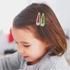 Mix Einfarbig 5 cm Metall Hairgrip Snap Haarspangen für Kinder Baby Frauen Haarspangen Clip Pins TS211