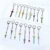 Anime Game Genshin Impact Key Chain Weapon Keyrings Blade Sword Key Holder Pendant Metal Keychains Charm Men Jewelry Y1231