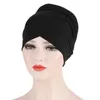 قبعة قبعة/قبعات جمجمة Bigsweety Musilm Long Tail Darf Hat Women Turban Chemo Cap Hair Hair Cover Cover Cover Wrap head lead dubai bonnet1