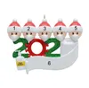 12 uur schip hars quarantaine kerst decoraties voor thuis DIY gepersonaliseerde kerstboom opknoping ornament met pen party suppy cadeau