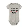 Baby Jumpsuits Funny Cute Toddler Infant Rompers Outfits Girls Boy Bodysuit Papa Mama Black White 20220224 Q2