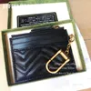 Newest Designer Credit Card Holder Mini Wallet Case Bags Zipper Coin Purse Fashion Luxury Genuine Leather Women and Men Cardholder246K