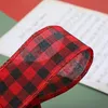6m/roll Nastri scozzesi rossi vintage per abbigliamento da cucito Nastro di artigianato naturale Archi di iuta Regalo Decorazioni di nozze di Natale jlloNq