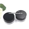 4g / мл Пластиковый черный Cap Loose Powder Упаковка Контейнер п Сито Пустой Перезаправляемые Косметические Jar Portable Clear Box