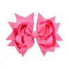 4.7 Inch Solid Ribbon Bows With Hair Clips girls hairbows Boutique Hairpins kids Hair Accessories Hairgrip headwear 10pcs/lot