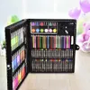 150 Pcs/Set Drawing Tool Kit with Box Painting Brush Art Marker Water Color Pen Crayon Kids Gift Art Supplies Stationery Kit 201226