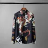 Men039s Casual Shirts Alle Gedrukt Heren Luxe China Red Dragon Lange Mouw Jurk Plus Size 4xl Slim Fit Male7047052