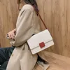 HBP Crossbody Bag para Mulheres Branco Versão Coreana Mulheres Messenger Bags SAC A Main Feminino Couro Bolsas Ombro Vintage