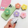 3D Farbe Universal Faltbare Finger Ring Telefon Halter Stehen Grip tok Telefon Buchse Für iPhone Samsung Telefon Halterung Montieren Stich