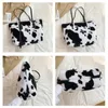Evening Bags Fashion Faux Fur Shoulder Bag Animal Prints Casual Tote For Women Designer Lady Handbag Underarm