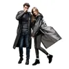 Moda uomo e donna di grandi dimensioni EVA cappotto antipioggia nero poncho donna impermeabile lungo impermeabile sottile con cintura adulti giacca impermeabile 201110