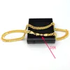 Cubaanse Curb Chain 24 K Stempel Link C Thai Baht Solid Gold GP Ketting 24 "Zwaar 88 gram Sieraden 4mm Dikke Tall XP