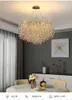 American Crystal Branches Pendant Lamps European Modern Romantic Golden Pendant Lights Fixture LED Luxurious Hanging Lamp Home Indoor Lighting Diameter120cm