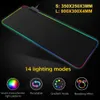 Gaming RGB LED Mouse Pad Soft Rubber USB Wired Lighting Colorful Mousepad Luminous Gamer Keyboard Mice Mat PC Computer Laptop LJ20257d