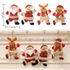 Kerstboom Decoraties Xmas Navidad Natal Ornamenten Outdoor Nieuwjaars Bauwblikken Santa Sneeuwman Rendier Ornamenten Elf Doll