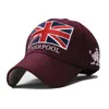 Шариковые шапки прибывают теплые войлочные шляпы Bone Snapback Unisex Gorras Baseball Cap Swacks с флагом Англии на осеннюю зиму1