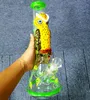 Rinchohs de bongueiro de água de vidro de coruja de 14 polegadas com tigelas e canos de fumantes criativos de fumantes criativos com junta feminina de 18 mm
