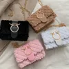 Haute qualité automne et hiver chameau en peluche sac pour femme marque luxe noël wapiti fête sac à bandoulière sac à main à cheval