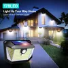 178 LED Solar Security Security movimento Lâmpadas ao ar livre Dusk para amanhecer Lâmpada de parede sem fio para jardim pátio pátio