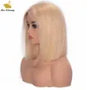 613 LaceWig Blonde Bob Lace wig T Style Human Hair Wigs 130% 150% Density 10 12 14 16inch