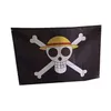 Shaboo trycker Luffy One Piece Jolly Roger Pirate Flags Banners 3 x 5ft med fyra mässing GROMMETS2036962