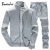 Solid Color Army Tracksuit Men Hoodies Set Fleece s Active Sweat Suit Sweatshirts Hoodie Support DIY Printed 201204