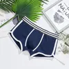 Nouveaux hommes sous-vêtements Stripe Boxers hommes Boxershort culottes homme Boxeur épissage Homme caleçons Calzoncillos coton tronc Designer2782