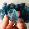 100g raw natural gemmy gemstone quartz stone gravel healing rough blue fluorite quartz tumbled stone for ornaments gift T200117