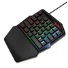 Mode professionnelle 35 touches jeu à une main clavier de jeu clavier de souris pour LOL Dota PUBG Fortnite claviers outils v100