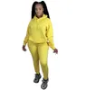 New Wome jogger suit fall winter clothing fleece tracksuits casual pullover hoodies pants two piece set thick outfits sweatsuits 3998