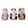 Hoogwaardige DHL Nieuw ontworpen Talking Hamster Mouse Pet Soft Speelgoed Leren Speaking Record Puzzle Childrens Gift 16 cm Tricolor