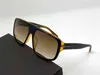 럭셔리 - 0754 남자 선글라스 패션 인기있는 고글 레트로 스타일 사각형 고급 플레이트 프레임 안티 UV 렌즈 프레임 고품질 프리
