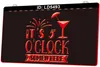 LD5493 It's 5 O'clock Somewhere Cocktails 3D Engraving LED Light Sign Wholesale Retail