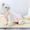 Kattenbenodigdheden sterilisatie kleding vrouwelijke katten chirurgische kleding speenkleding zachte en dunne vierbenige anti-likken warm