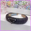 Women New Fashion Headband Triangle Retro Hair Hoop Lafite Grass Accessories Designer Jewelry P Letters Wide Womens Hair Bands NIC6955664
