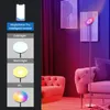 Lâmpadas modernas de piso Smart Wi -Fi Standing Light RGB Dimmable LED canto do canto funciona com o Google Home Alex