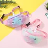 Kid Unicorn fylld penna midja påse bälte fanny pack strand väska student tonåring purses sport unisex gym utomhus kosmetiska väskor nic2406282