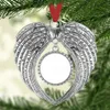 sublimation blanks christmas ornament decorations angel wings shape blank Add your own image and background NEW yjl44