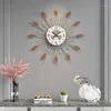 Wall Clocks Nordic Large Clock Creative Simple Novelty Watch Modern Metal Living Room Zegar Scienny Home Decor YY60WC1