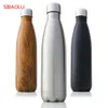 Tragbare 350/500/750/1000 ml doppelwandige isolierte Vakuumflasche Edelstahl-Wasserflasche BPA-freie Thermoskanne 201105