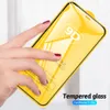 Protecteur d'écran de téléphone en verre trempé de colle de couverture complète 9D pour iPhone 12 PRO MAX 11 XR X XS MAX 8 7 6 Samsung A01 A11 A21 A31 A41 A10E A20E