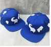 bonés de designer de flor cruzada bonés de beisebol masculinos snapbacks azul preto cromo feminino bola moda carta padrão chapéus boné ch de alta qualidade he309z