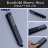 AODEYI Premium Quality Brass Black Shower Set Bathroom 8" Rain Head Faucet Spout Diverter Mixer Handheld Spray Y200321