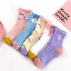 Kids Breathable Cotton Socks Popular Baby Toddler Boy Girls Autumn Winter Spring Warm Trend Cartoon Sock For 1-12 Years Children Multi Color Wholesale