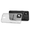 Kart Tutucu Temizle Yumuşak TPU Kauçuk Jel Darbeye Dayanıklı Cüzdan Kılıf iPhone 12 Mini 11 Pro Max XR XS 6 7 8 Artı